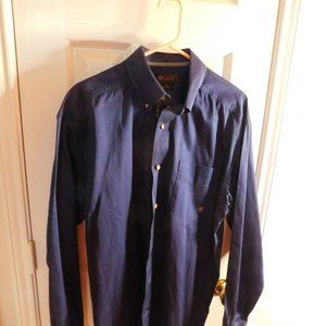 ARIAT MEN'S NAVY BLUE LONG SLEEVE SHIRT SIZE LG